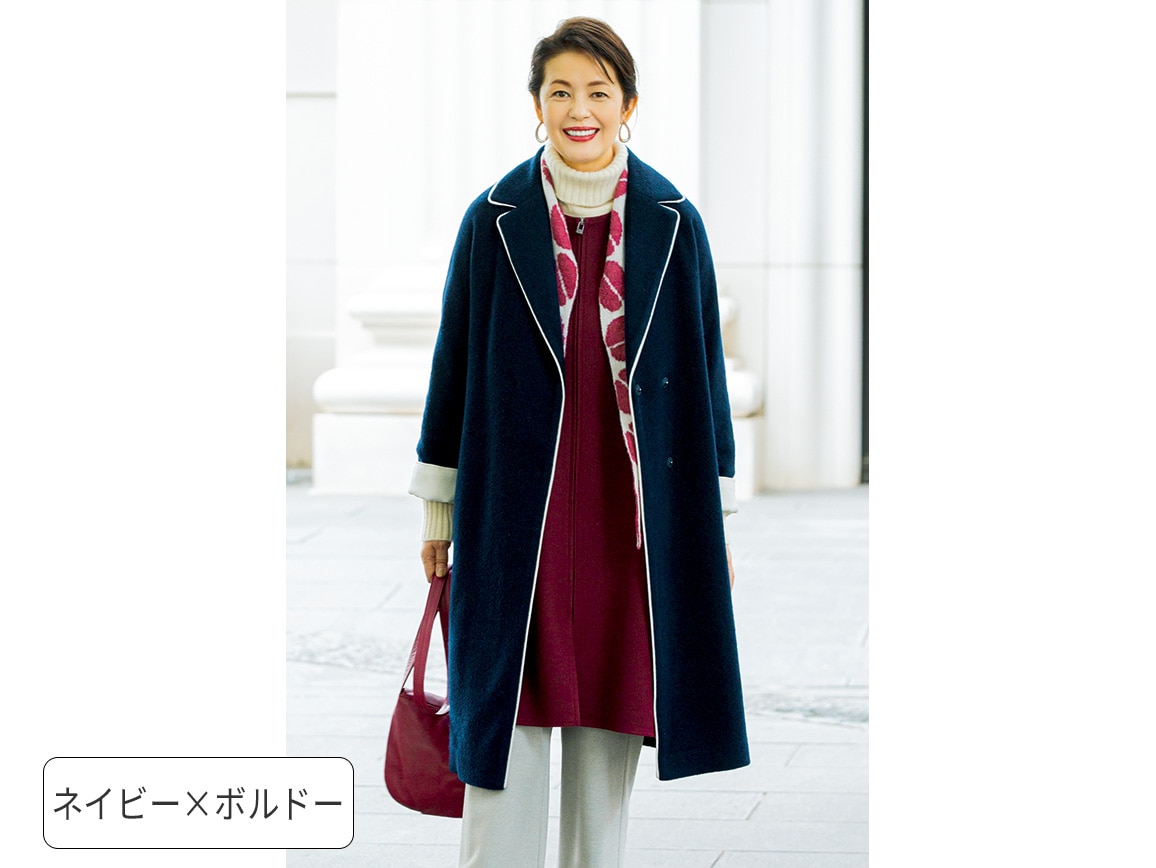 ウール混コート&ロングベストセット ウール混コート&ロングベストセット