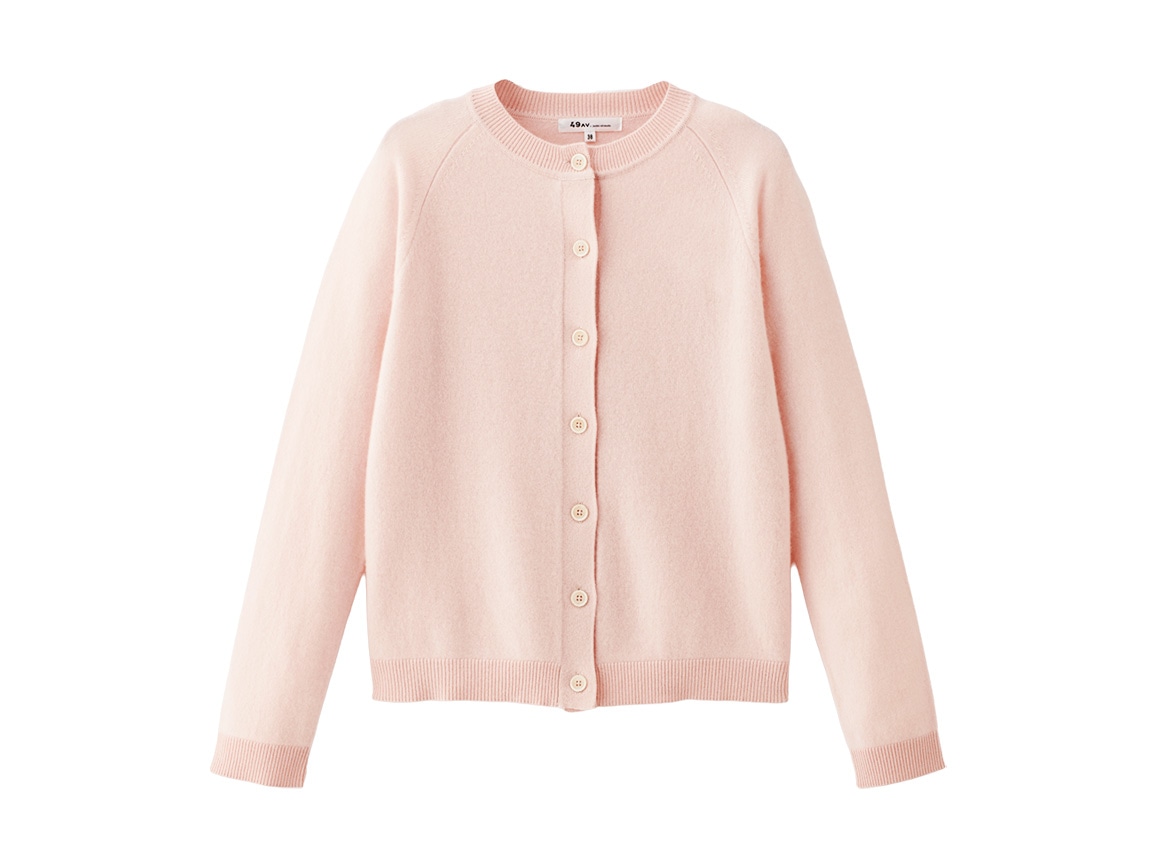 49AV.ジュンコシマダ・カシミヤクルーネックカーディガン 49AV.ジュンコシマダ・カシミヤクルーネックカーディガン