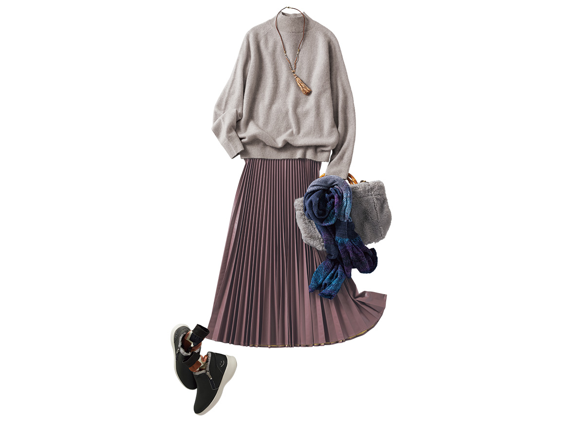 合皮プリーツスカート 合皮プリーツスカート