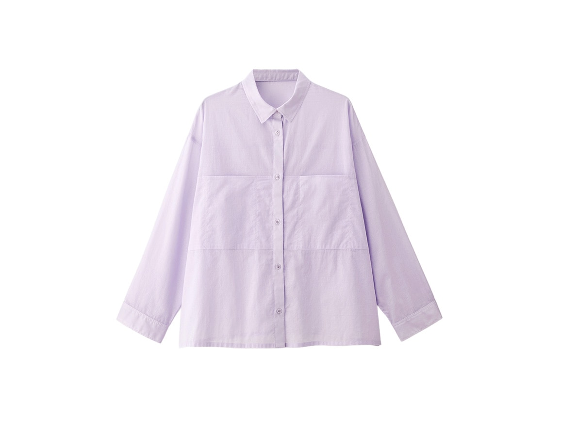 シアーコットンボクシーブラウス シアーコットンボクシーブラウス