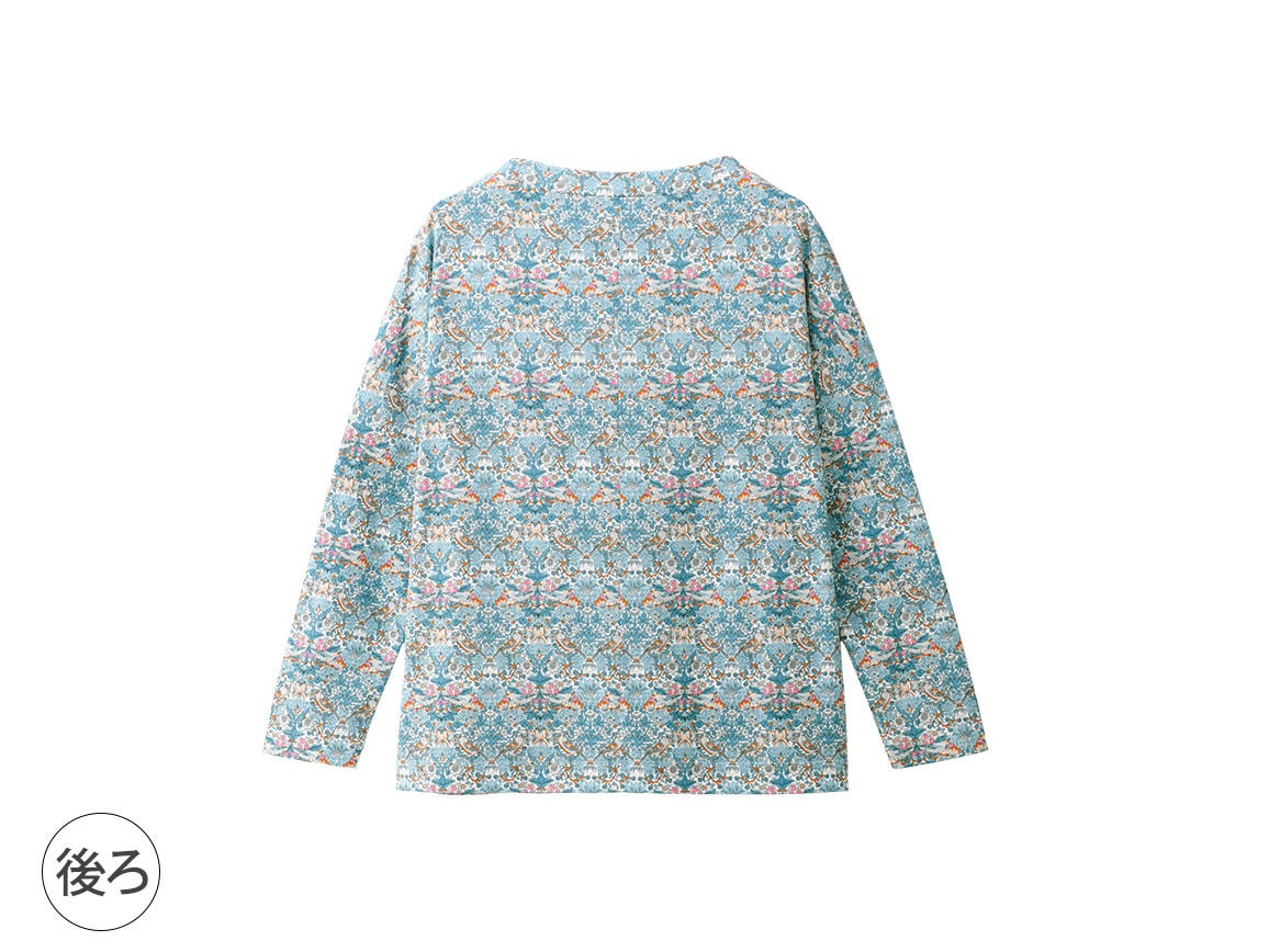リバティプリントゆったり七分袖プルオーバー リバティプリントゆったり七分袖プルオーバー