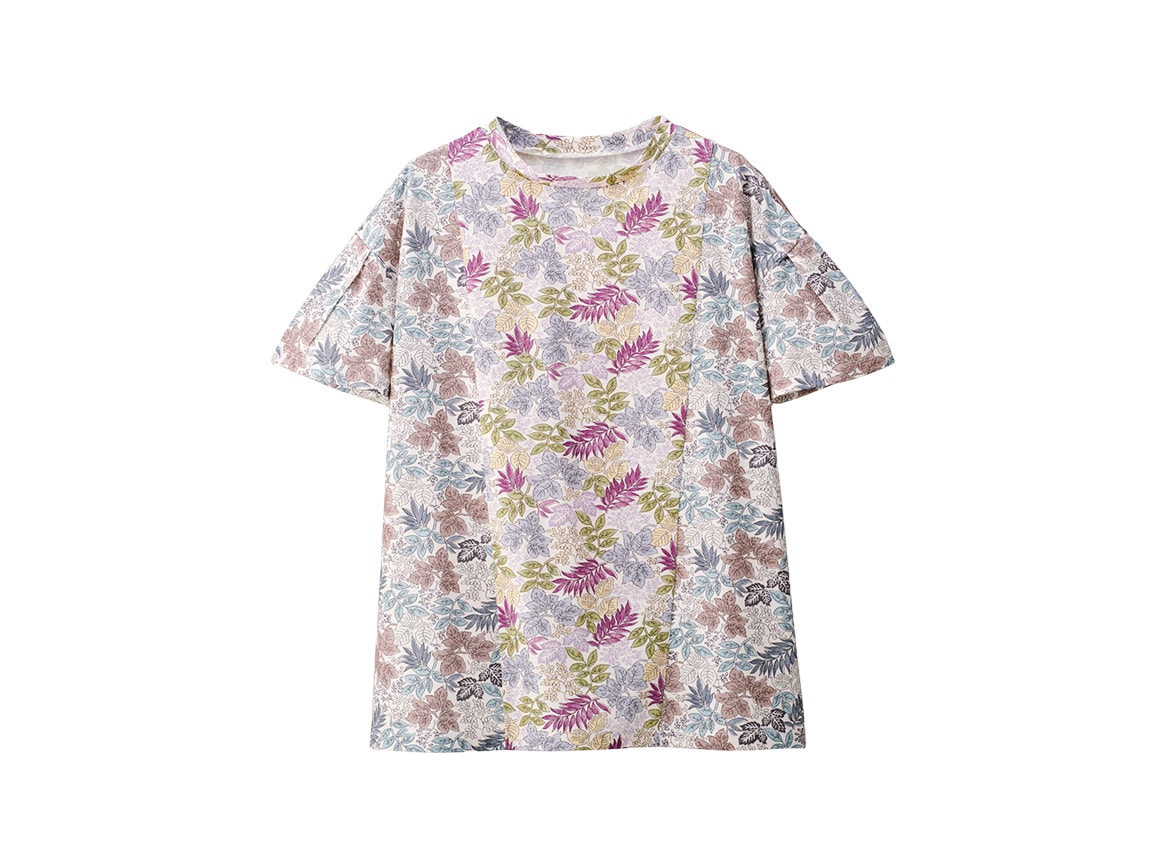 リバティプリントタック袖TシャツEX リバティプリントタック袖TシャツEX
