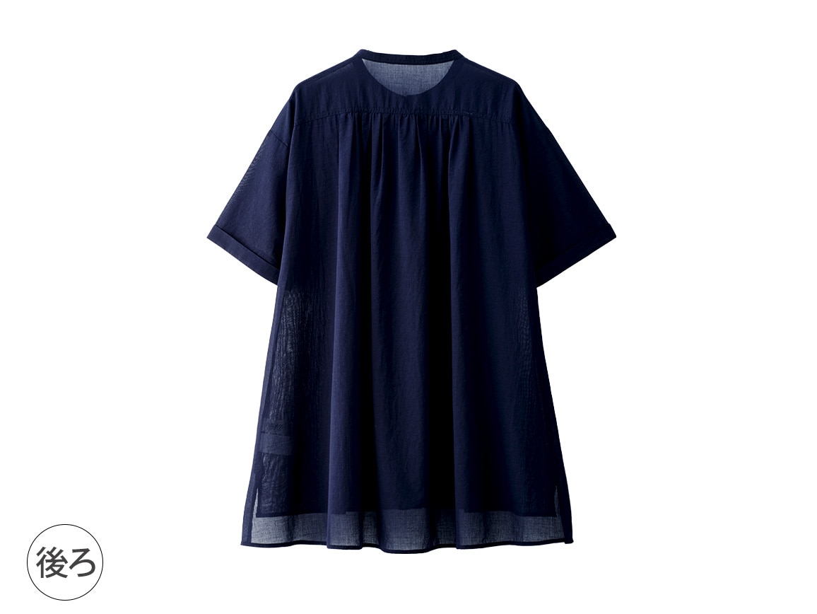 【先行】コットンローンふんわりギャザーブラウス 【先行】コットンローンふんわりギャザーブラウス