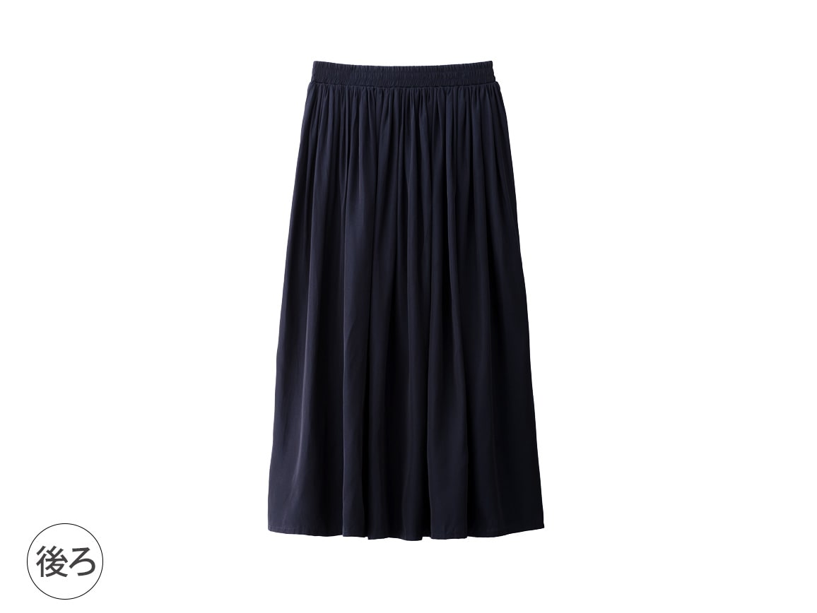 【先行】落ち感ドレープギャザースカート 【先行】落ち感ドレープギャザースカート