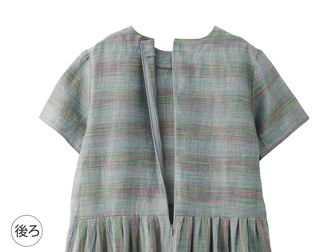 【先行】滋賀近江の麻リラックスワンピース 【先行】滋賀近江の麻リラックスワンピース