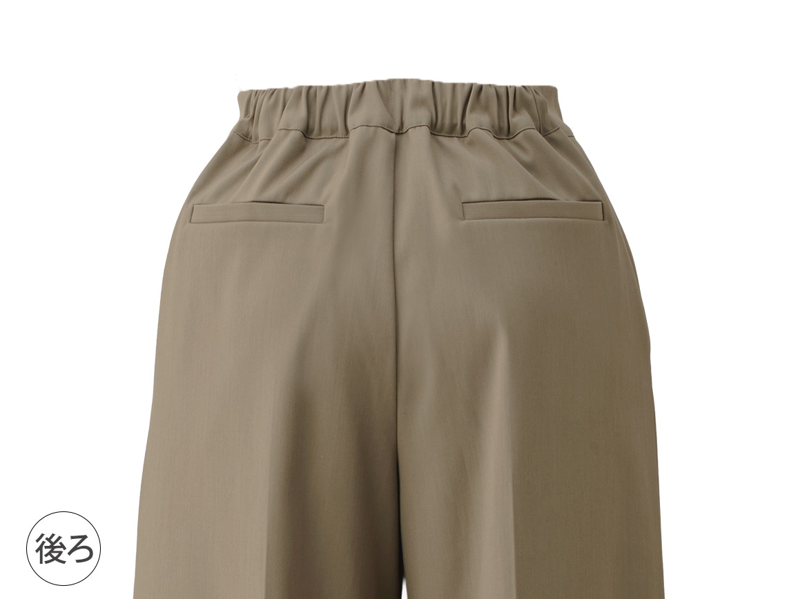 【先行】裏起毛タック入りワイドパンツ 【先行】裏起毛タック入りワイドパンツ