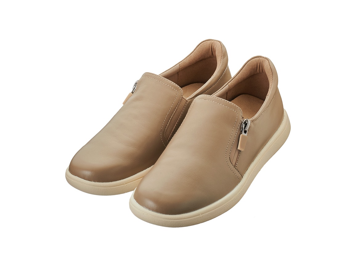 ハルメク シープレザーはっ水スリッポン ハルメク シープレザーはっ水スリッポン