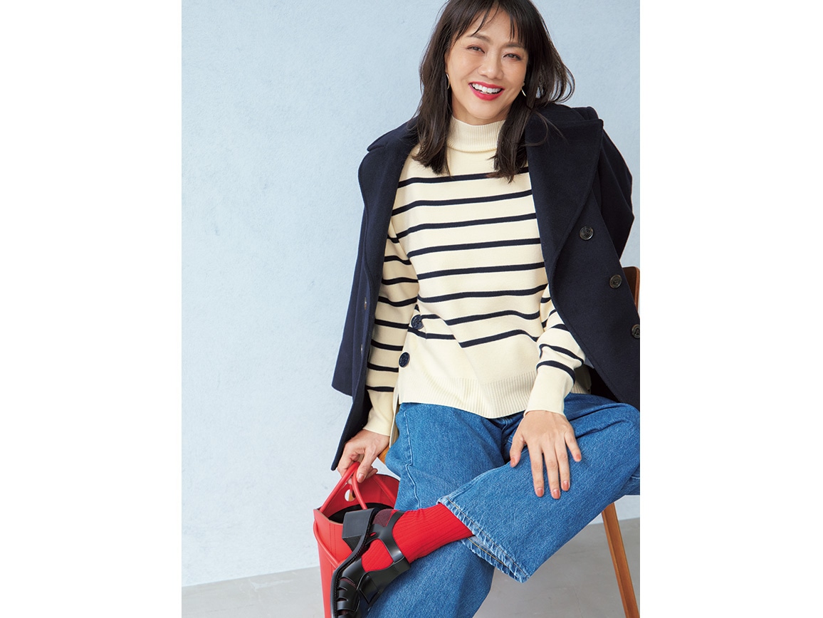 マリン風ゆったりセーター マリン風ゆったりセーター