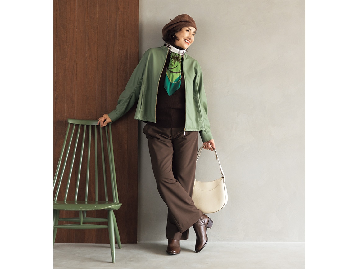 ミニスタンドカラージップアップブルゾン ミニスタンドカラージップアップブルゾン