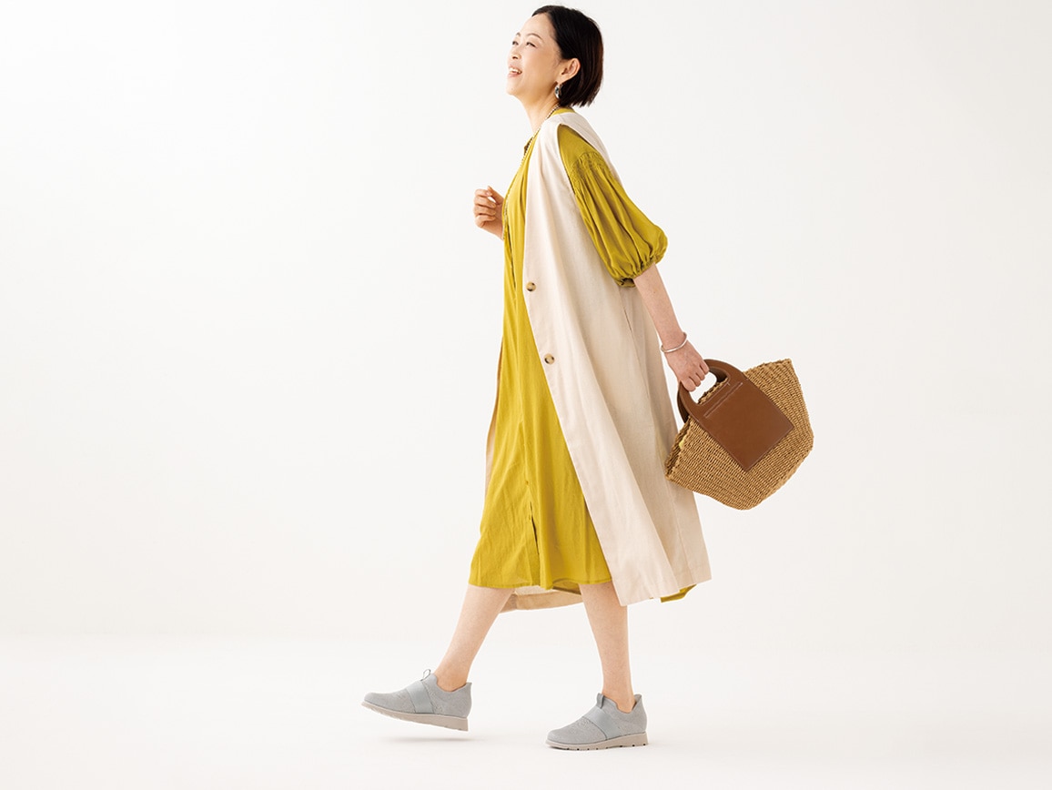 ハルメク たったまま履けるニットシューズ ハルメク たったまま履けるニットシューズ