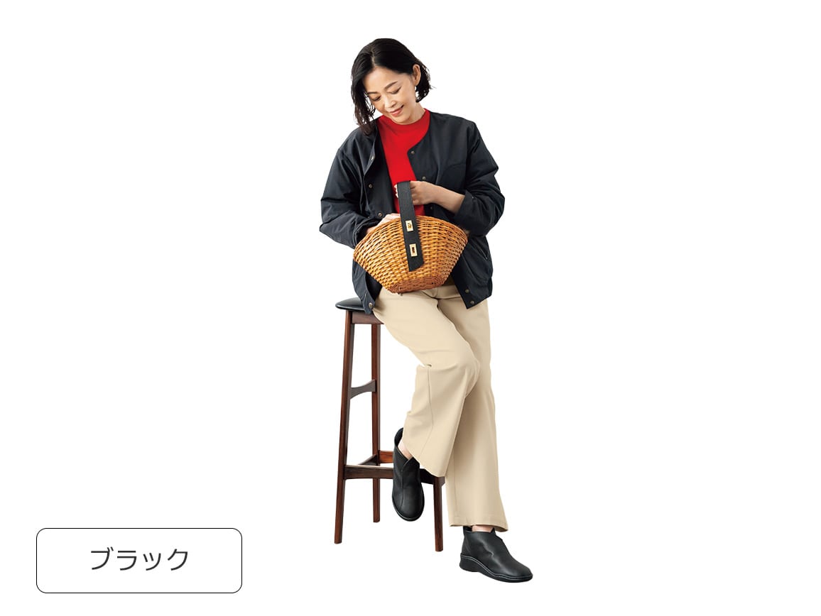 軽やか牛革ハイカットシューズ 軽やか牛革ハイカットシューズ