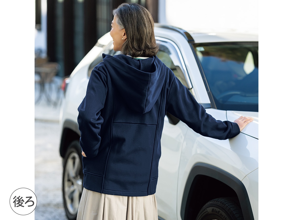 裏起毛フーディーブルゾン 裏起毛フーディーブルゾン