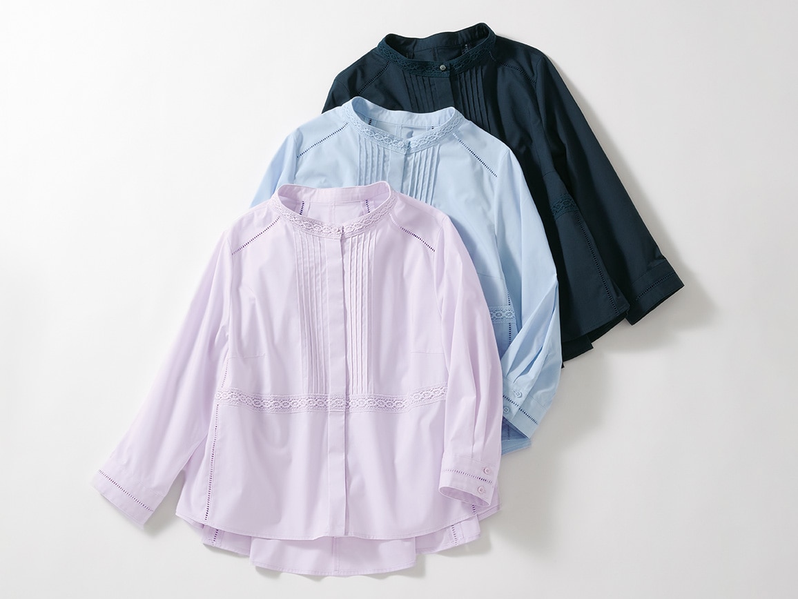 ハルメク読者と作ったこだわりブラウス(八分袖) ハルメク読者と作ったこだわりブラウス(八分袖)