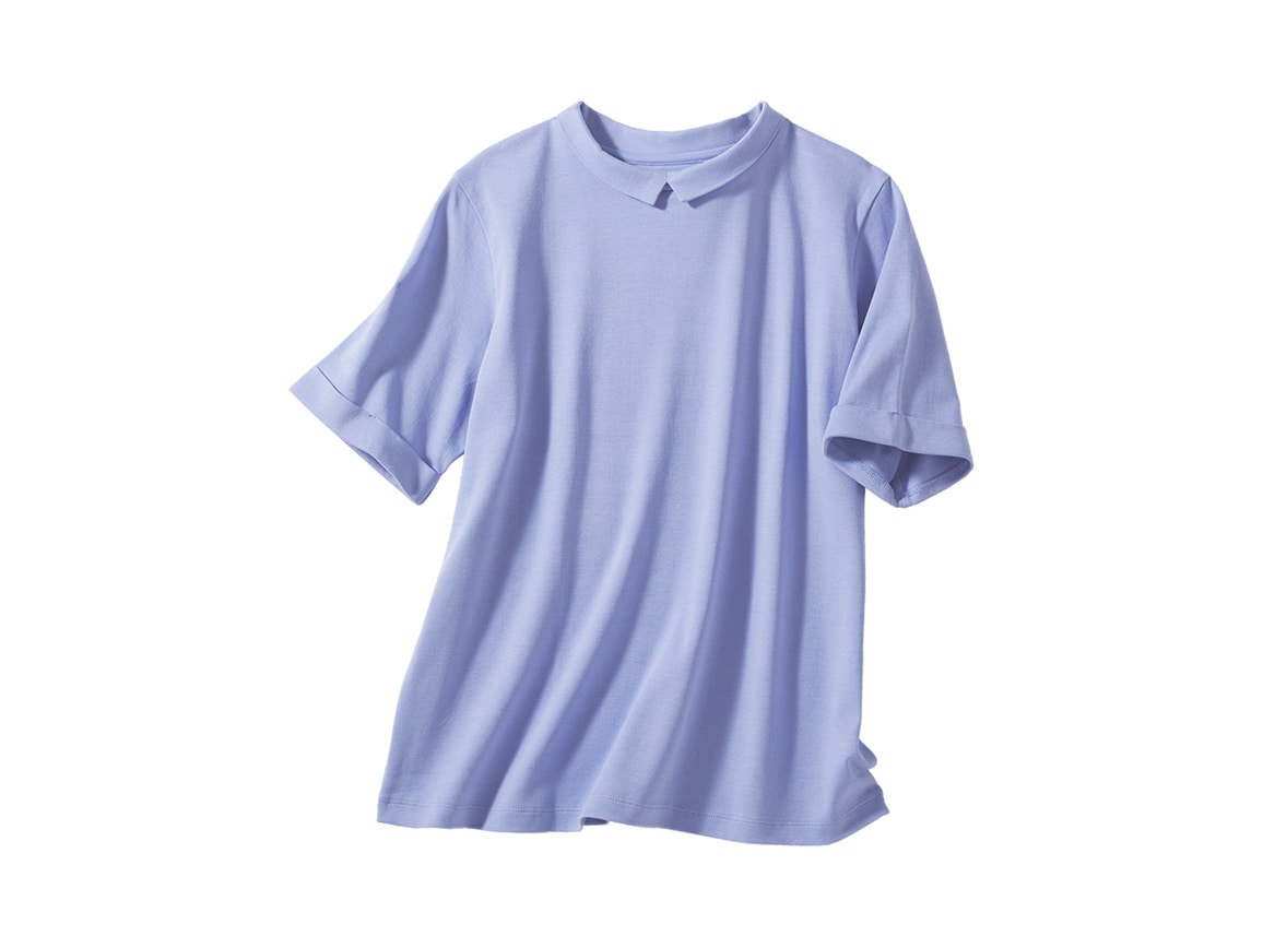 キレイが続く襟つきゆったりTシャツ(半袖) キレイが続く襟つきゆったりTシャツ(半袖)