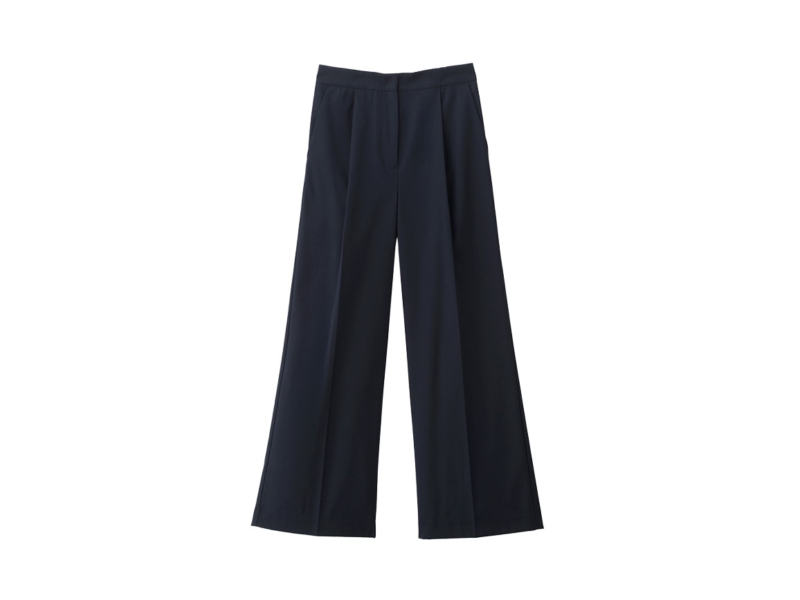 【先行】裏起毛タック入りワイドパンツ 【先行】裏起毛タック入りワイドパンツ