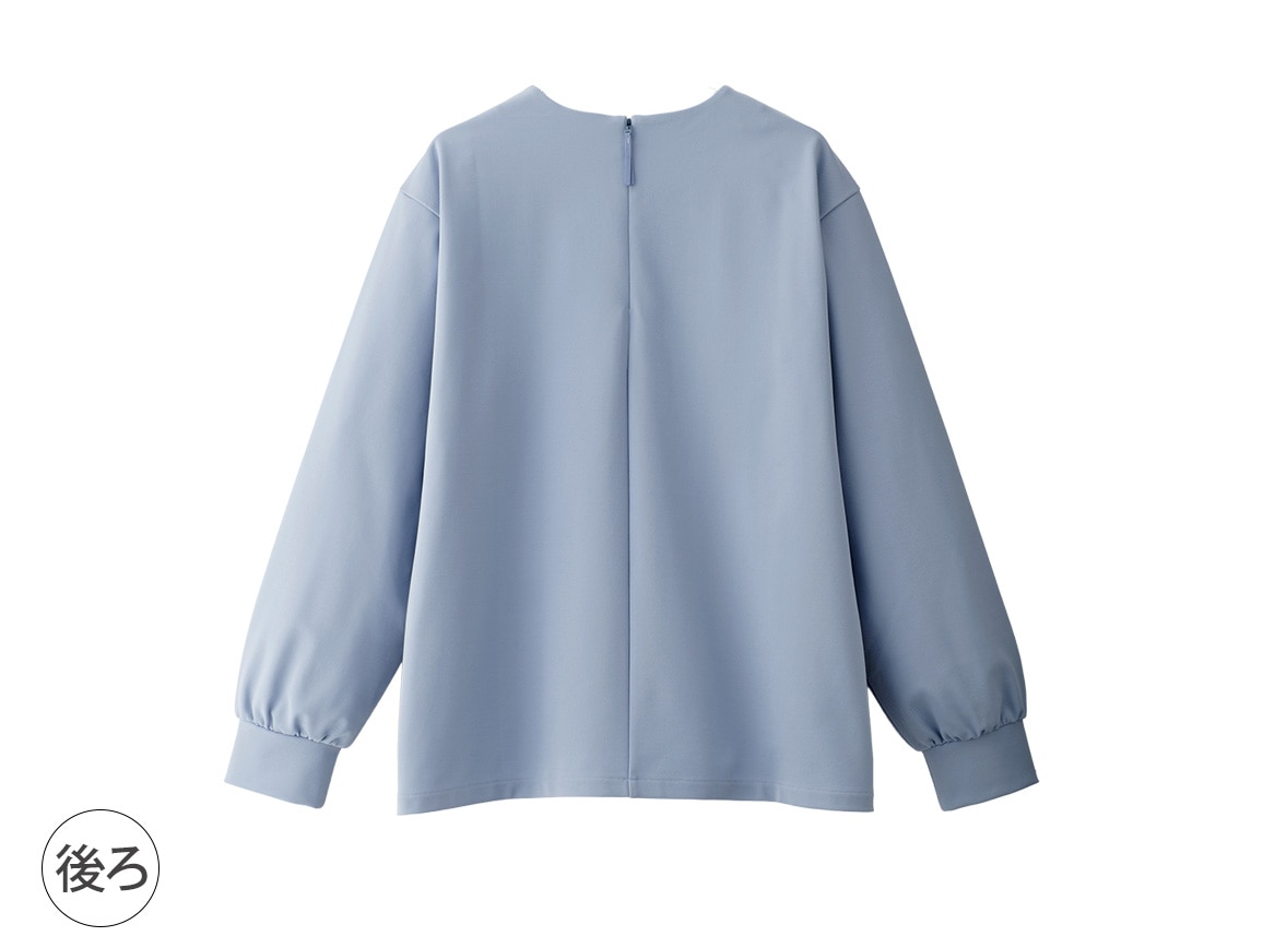 ブラウス見えプルオーバー×スカート ブラウス見えプルオーバー×スカート