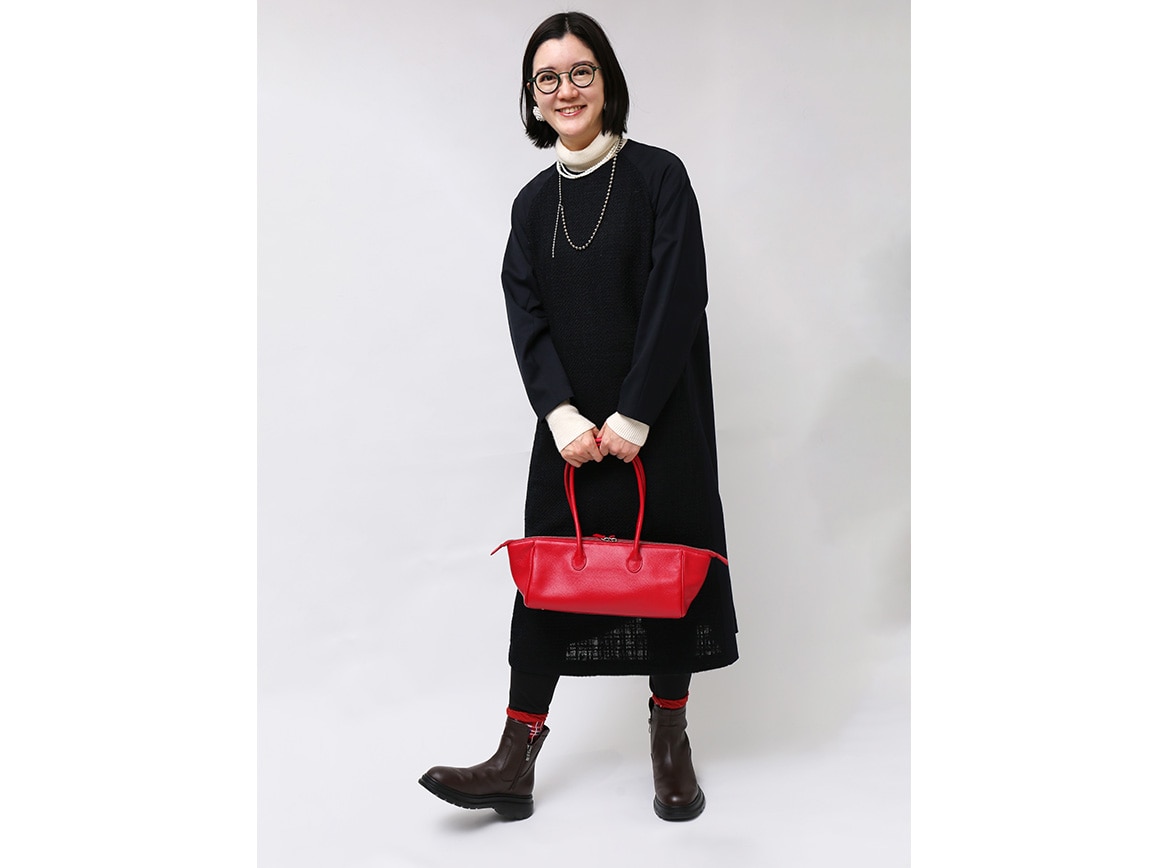 横長レザーバッグ 横長レザーバッグ