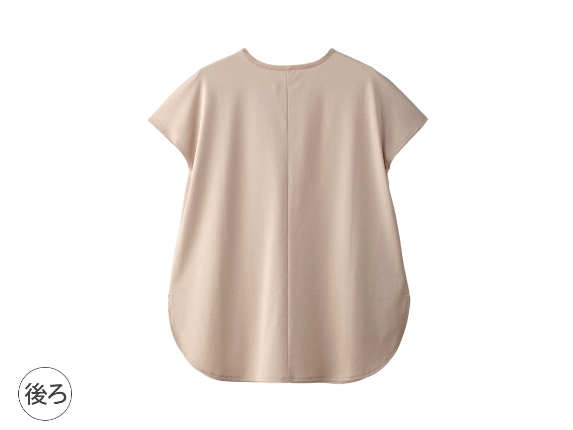 シンプルコットンフレンチスリーブ シンプルコットンフレンチスリーブ