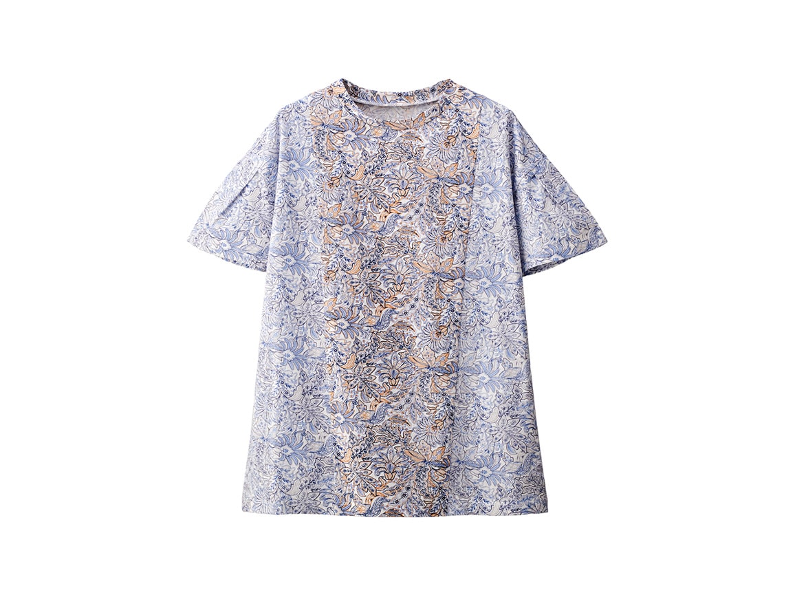 リバティプリントタック袖TシャツEX リバティプリントタック袖TシャツEX
