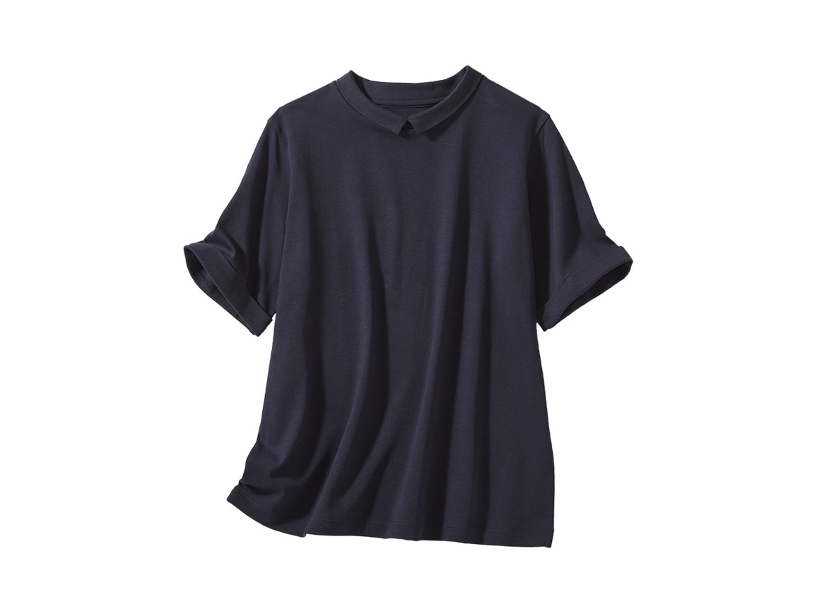 キレイが続く襟つきゆったりTシャツ(半袖) キレイが続く襟つきゆったりTシャツ(半袖)