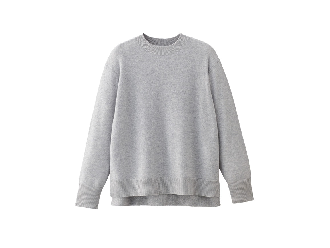 【先行】カシミヤクルーネックセーター 【先行】カシミヤクルーネックセーター