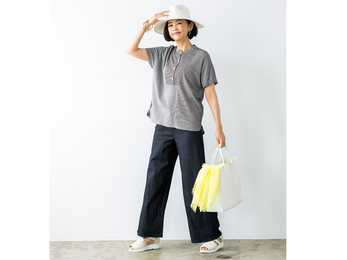 シャツ風コットンプルオーバー シャツ風コットンプルオーバー