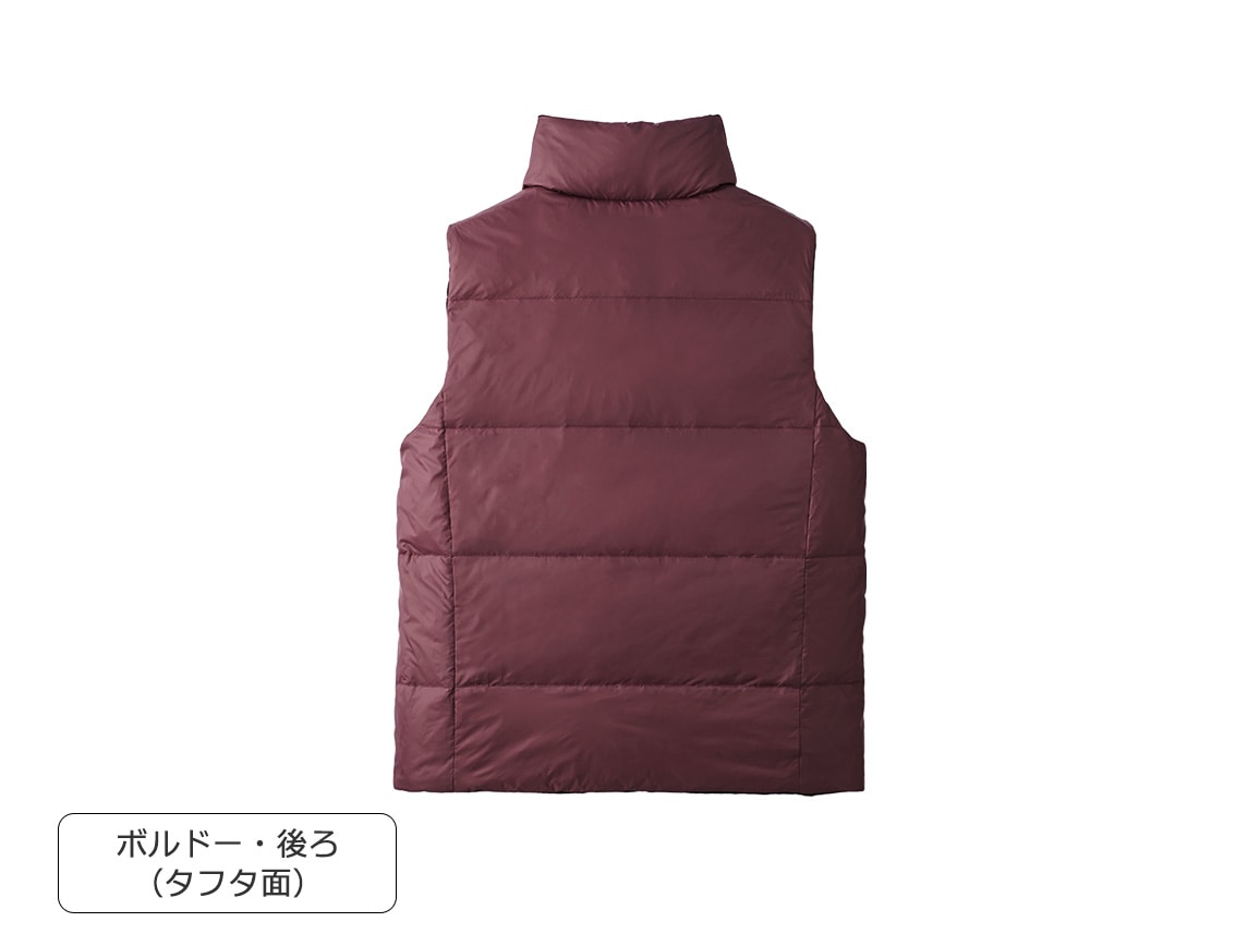 【先行】ベルベットリバーシブルダウンベスト 【先行】ベルベットリバーシブルダウンベスト