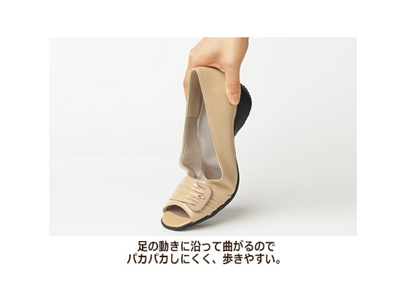 牛革バックルデザインパンダル 牛革バックルデザインパンダル