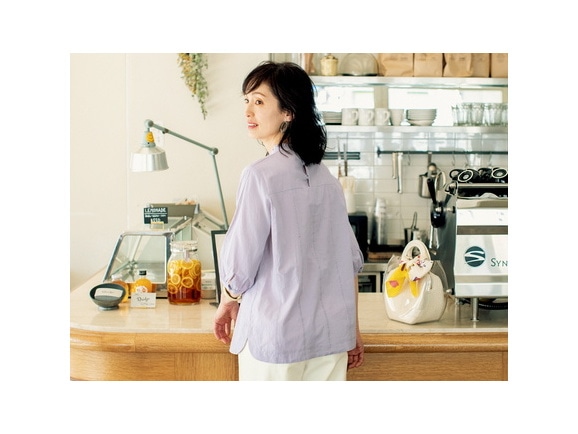 レース使いコットンブラウス【広告商品】 レース使いコットンブラウス【広告商品】