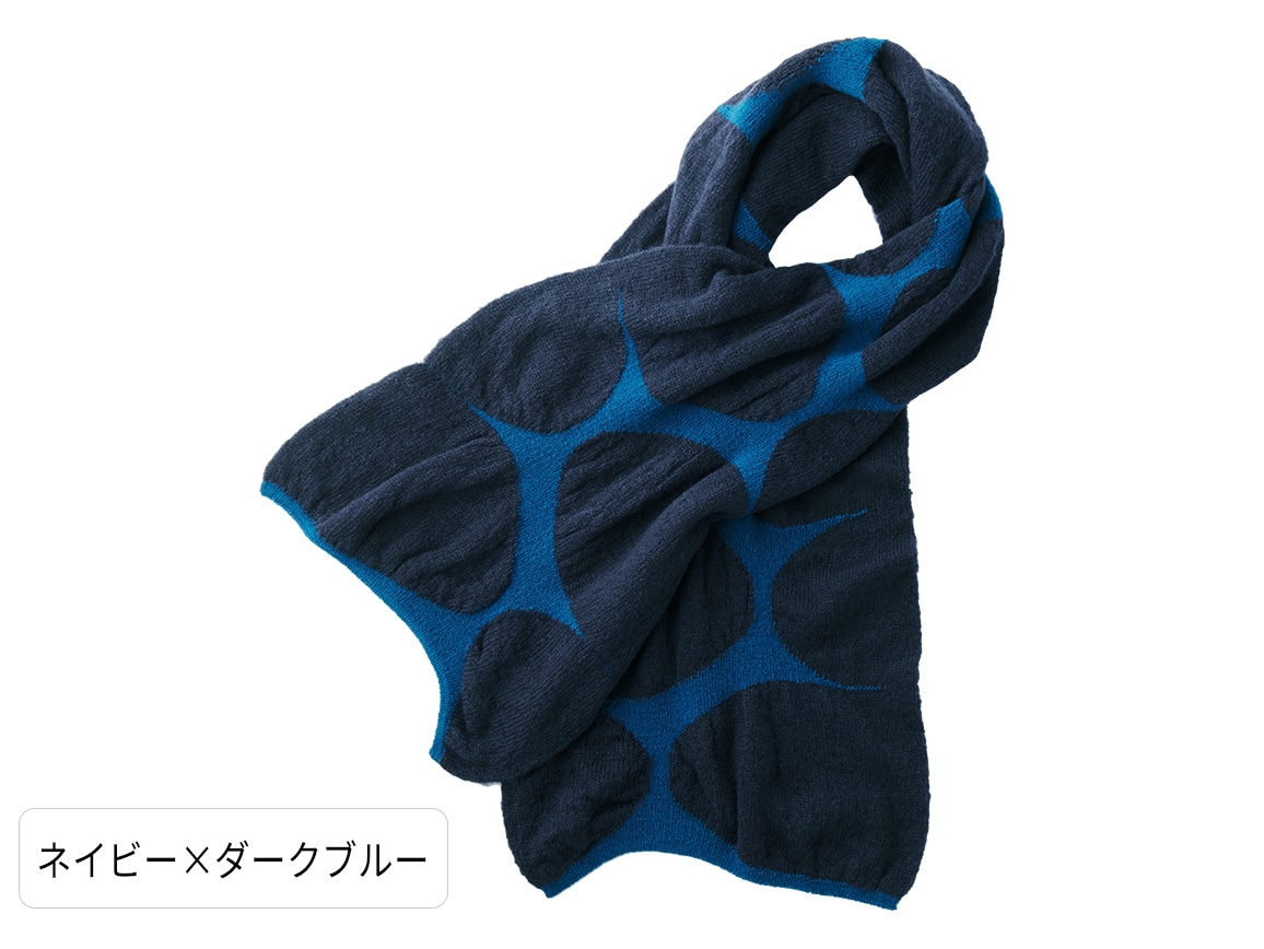 インターシャニットマフラー インターシャニットマフラー