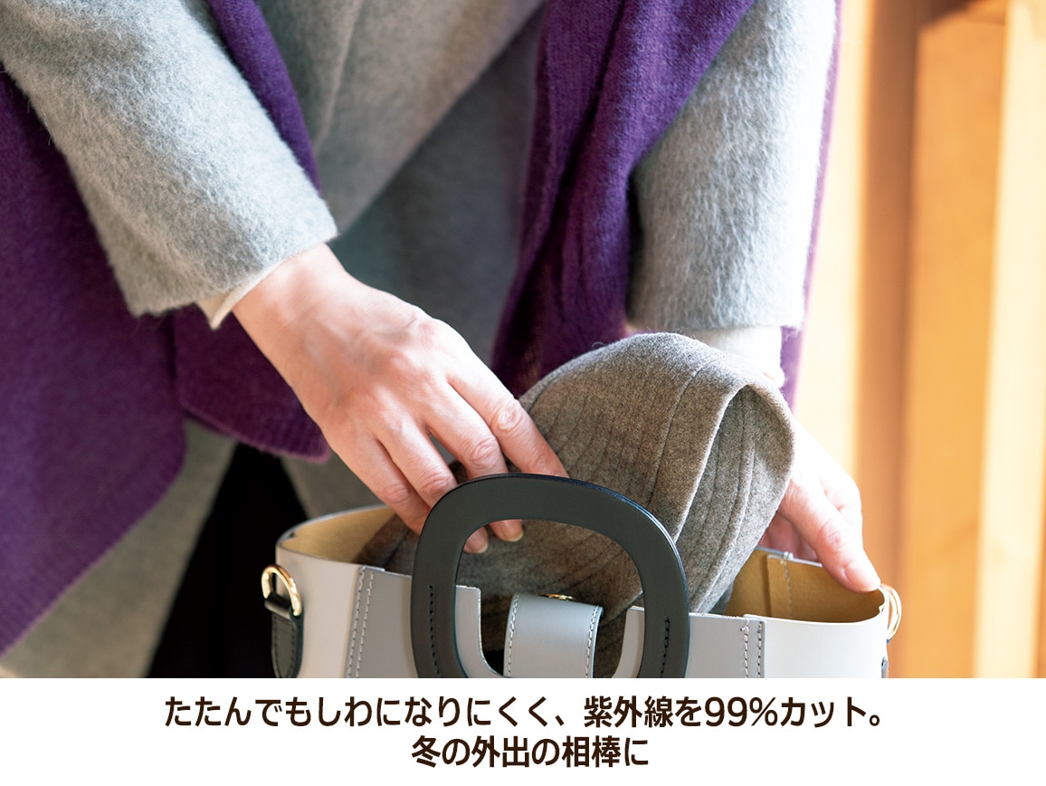 尾州ウール小顔美人キャスハット 尾州ウール小顔美人キャスハット