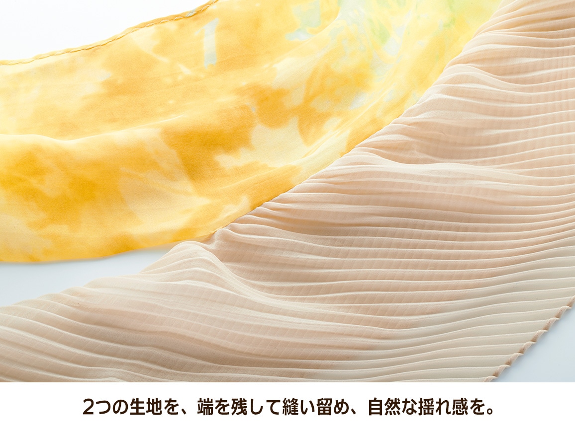 プリーツスカーフ プリーツスカーフ