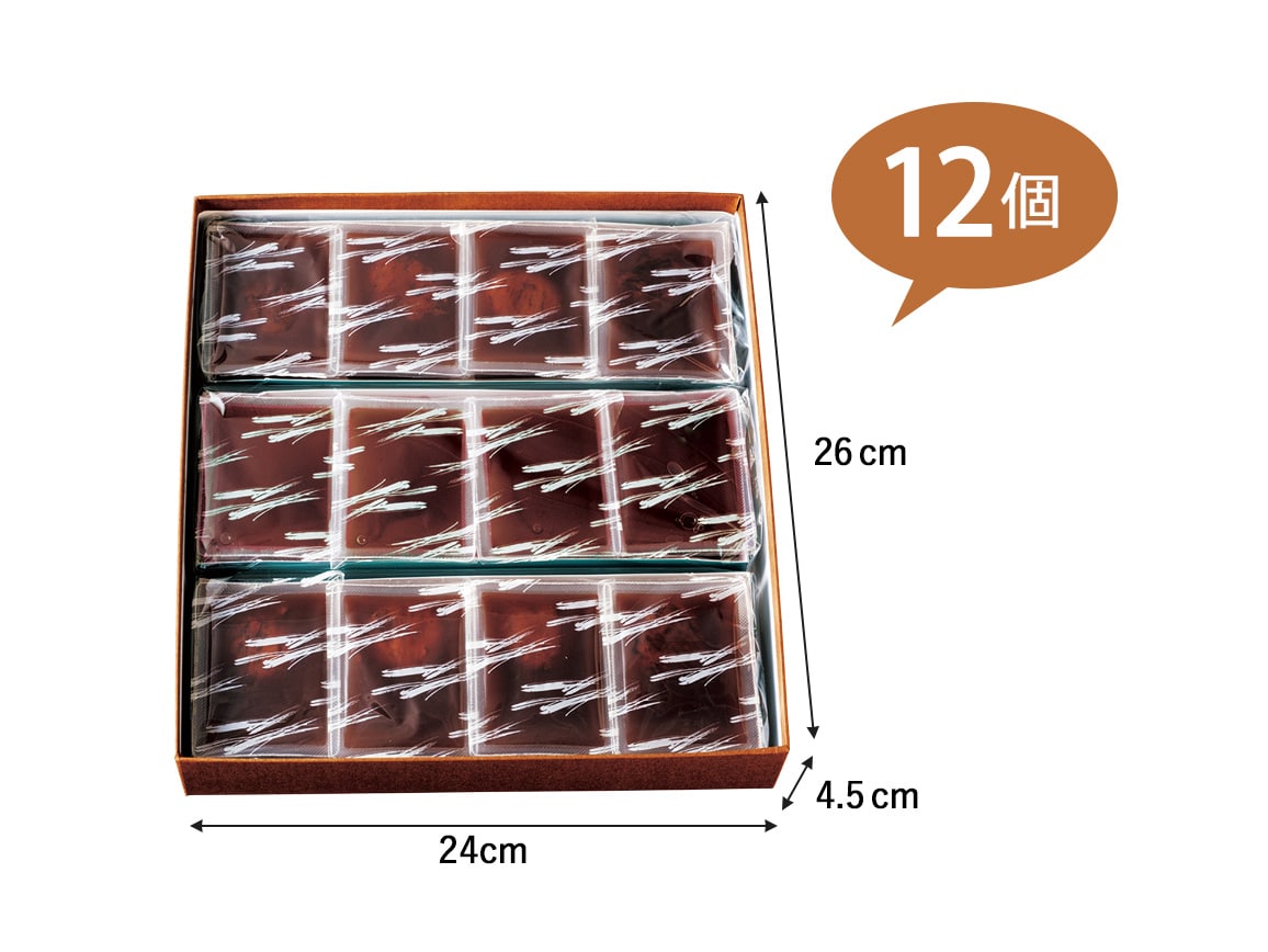 「恵那清月堂」しぶ栗水ようかん(12個) 「恵那清月堂」しぶ栗水ようかん(12個)