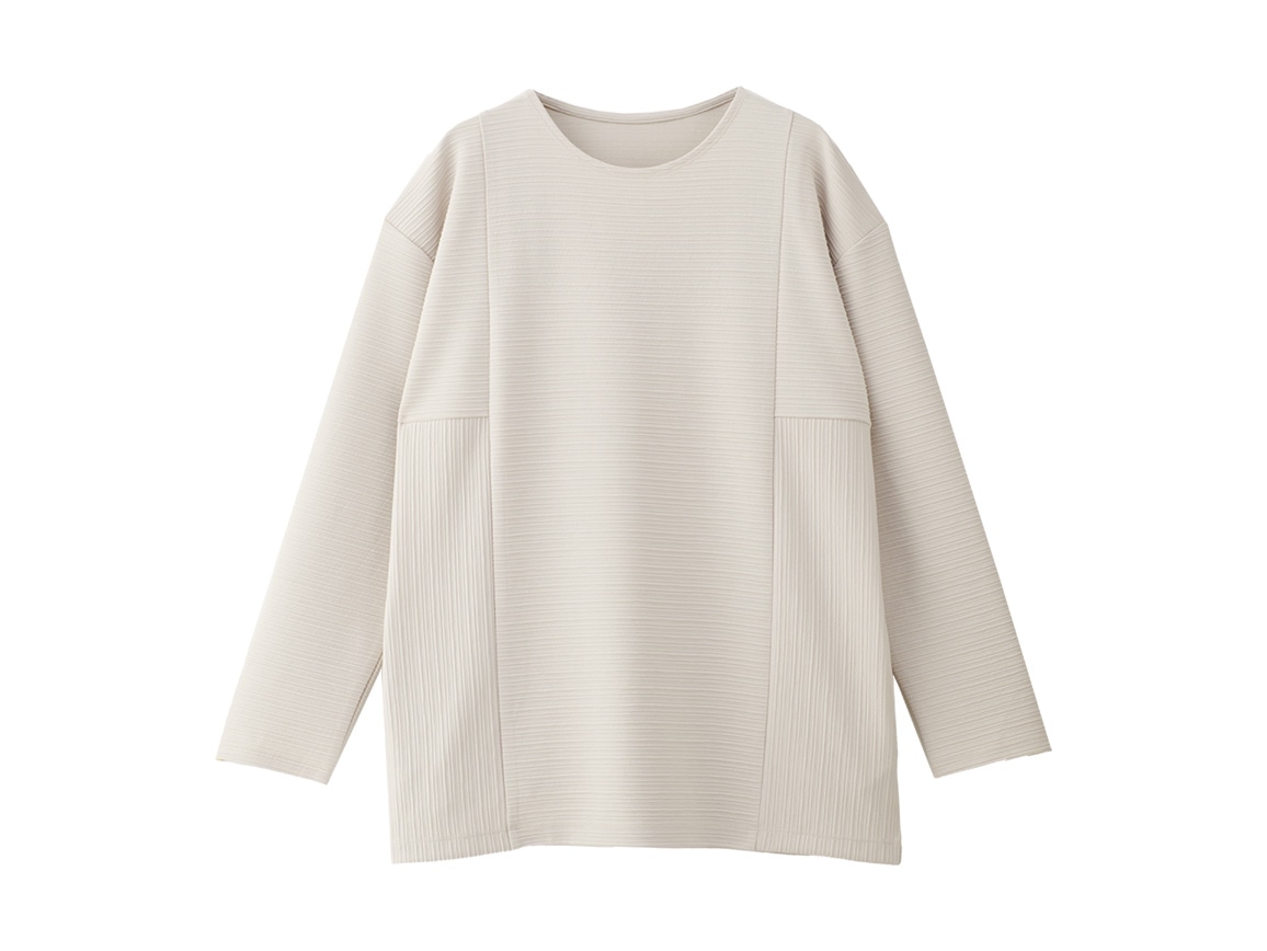 切り替えリップルチュニック(クルーネック) 切り替えリップルチュニック(クルーネック)