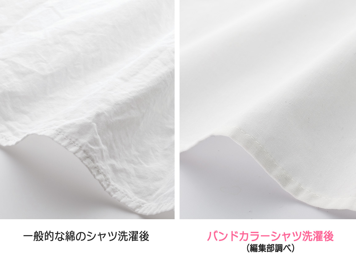 バンドカラー切り替えシャツ(ツインレット(R)糸採用) バンドカラー切り替えシャツ(ツインレット(R)糸採用)