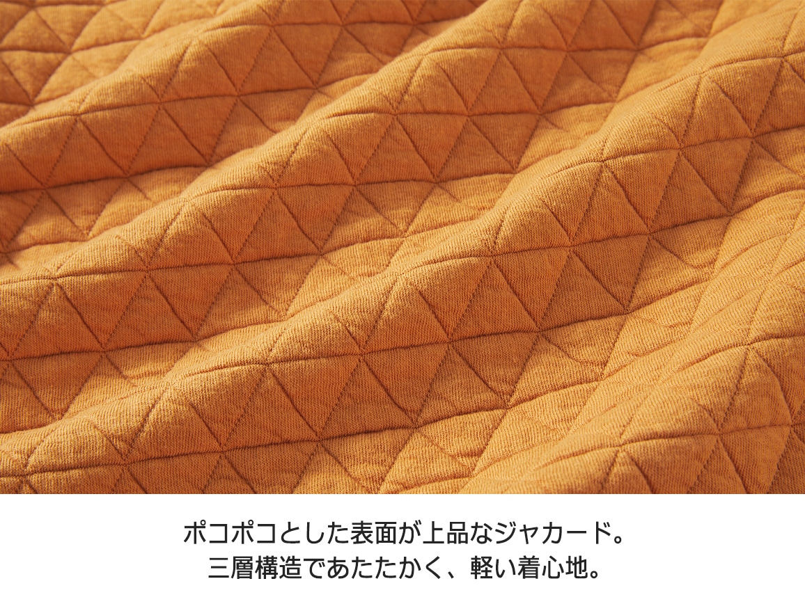 キルトジャカードカーディガン【広告商品】 キルトジャカードカーディガン【広告商品】