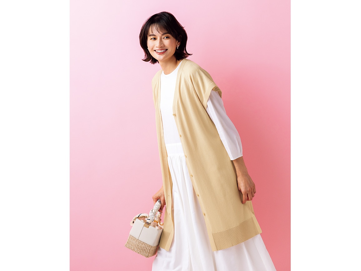 セオα シャークベージュ セミフレアスカート セットアップ着用可