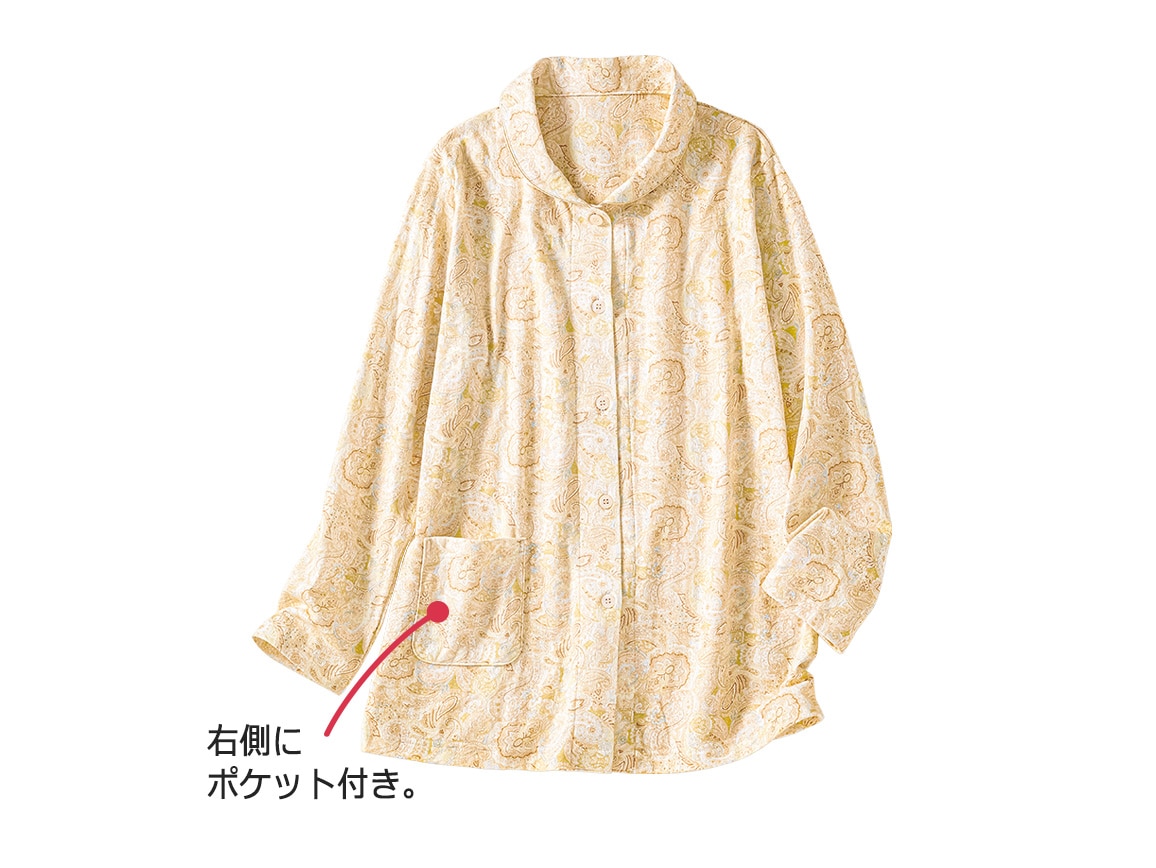 接結天竺やわらかコットンパジャマ(ペイズリー柄) 接結天竺やわらかコットンパジャマ(ペイズリー柄)
