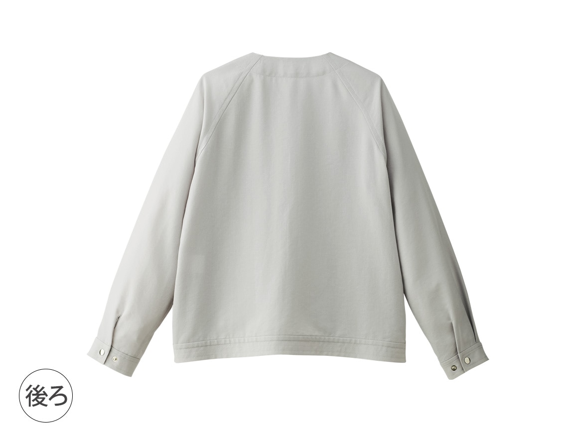 美品　セオリー ジップアップブルゾン　M アイボリー　リネン　現行タグ オペーク ドット クリップ OPAQUE.CLIP バルーンスリーブZIP