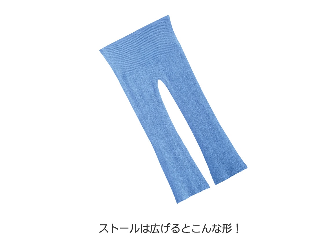 肩掛けストールつき六分袖ニット 肩掛けストールつき六分袖ニット