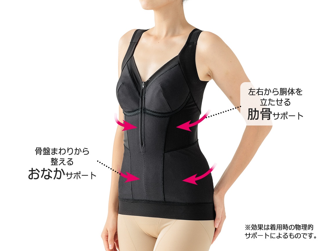 ハルメク 健康サポート・体幹&姿勢シェイパー(前開きタイプ)【広告商品】 ハルメク 健康サポート・体幹&姿勢シェイパー(前開きタイプ)【広告商品】