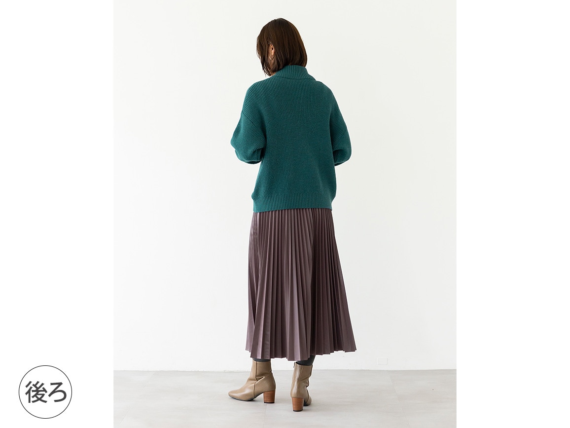 スタンドネックジップカーディガン スタンドネックジップカーディガン