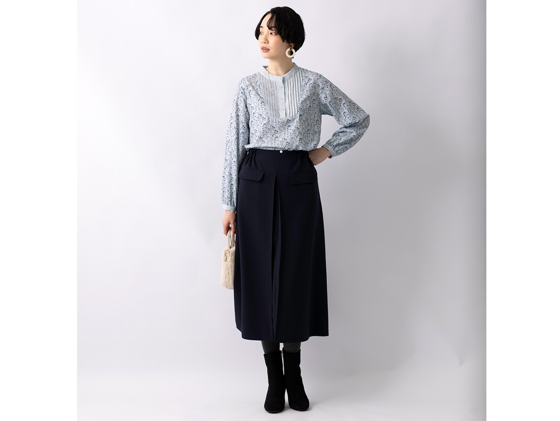 ポケットデザイン台形スカート ポケットデザイン台形スカート