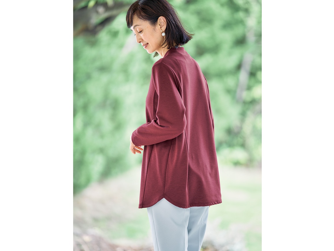 クロスネックデザインチュニック クロスネックデザインチュニック