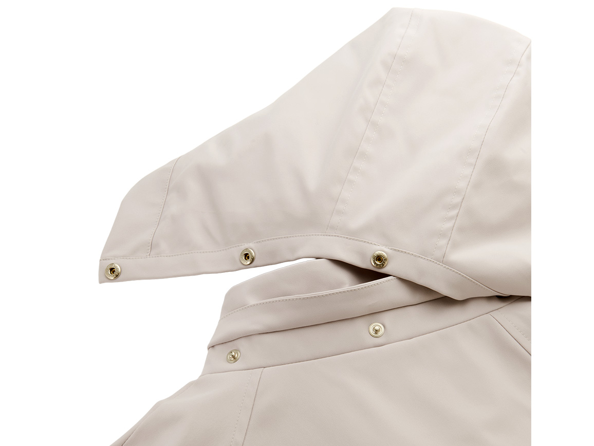 【先行】はっ水防風フードつきハーフトレンチコート 【先行】はっ水防風フードつきハーフトレンチコート