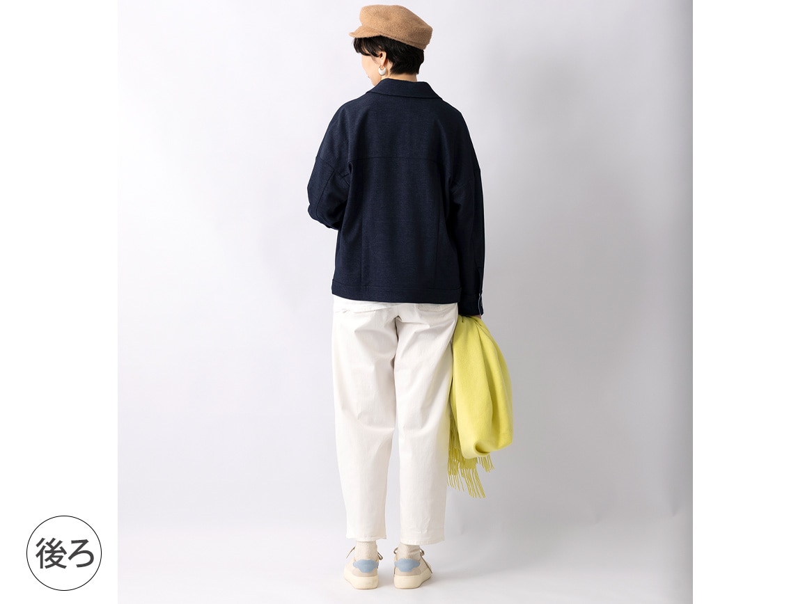 【先行】デニム調ゆったりブルゾン 【先行】デニム調ゆったりブルゾン