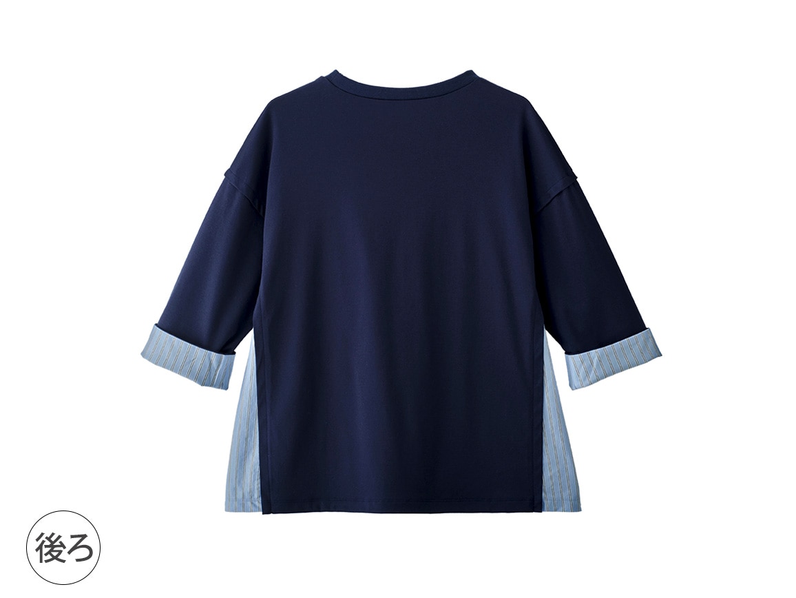 ストライプ使いデザインプルオーバー ストライプ使いデザインプルオーバー