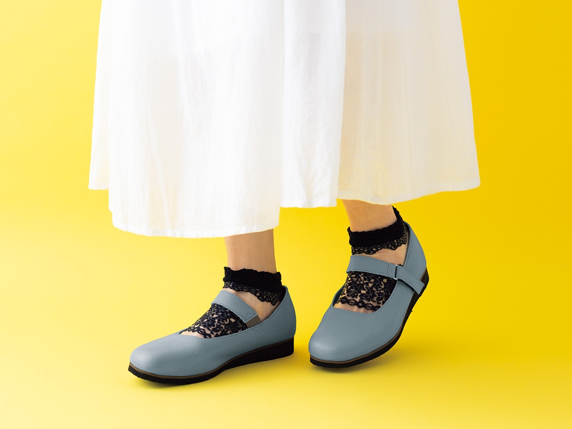 エアーレザー・軽やかワンストラップシューズ エアーレザー・軽やかワンストラップシューズ