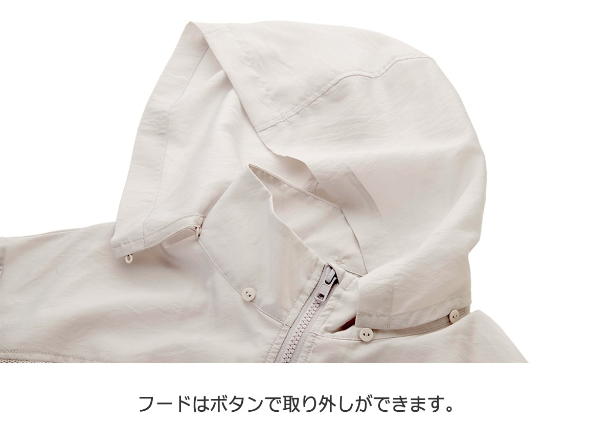 【先行】UVカットドッキングフードブルゾン 【先行】UVカットドッキングフードブルゾン