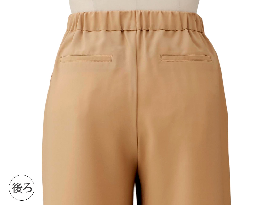 【先行】リネン混セミワイドパンツ 【先行】リネン混セミワイドパンツ
